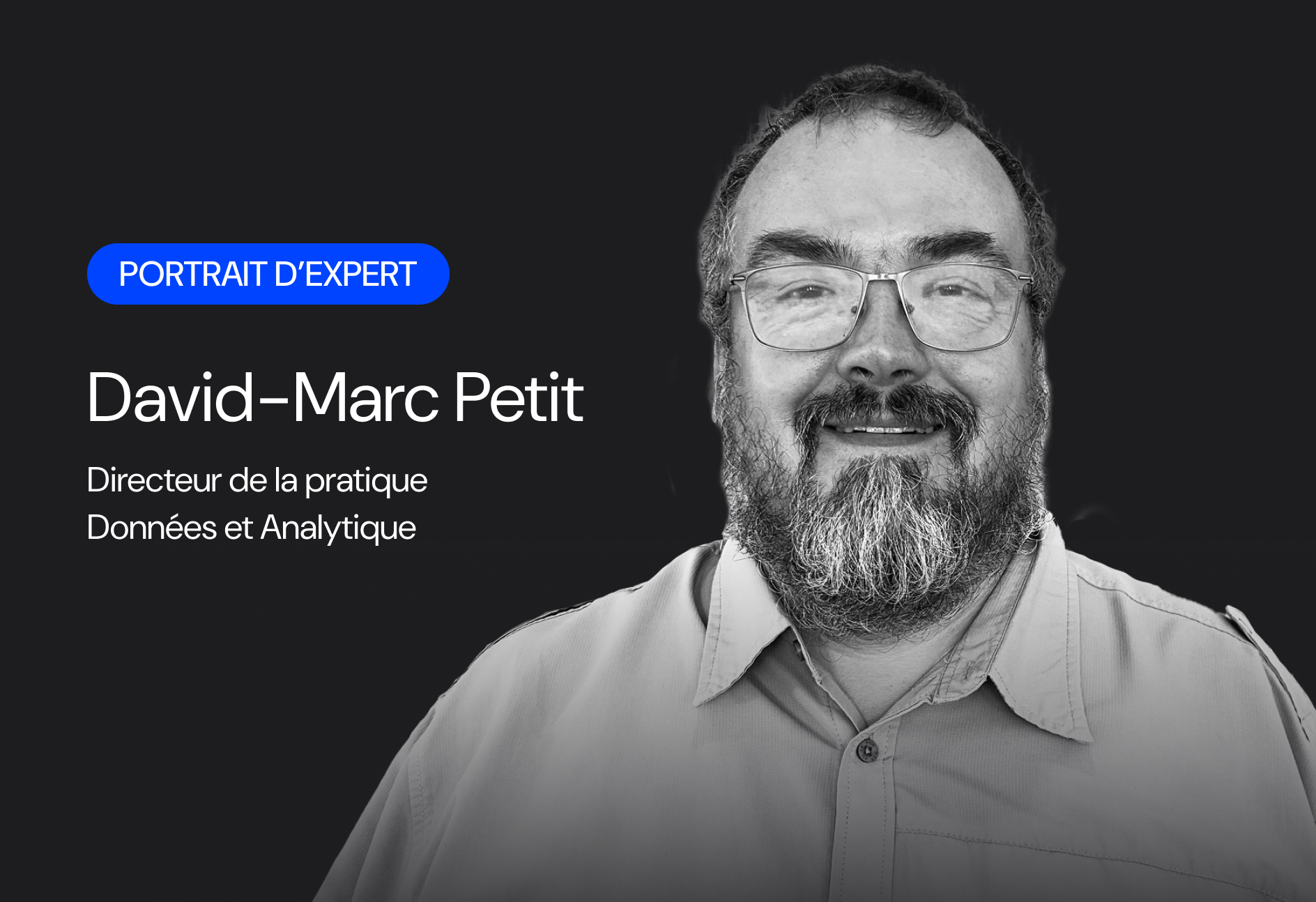 David Marc Petit - Directeur de la pratique Données et analytique  - Logient